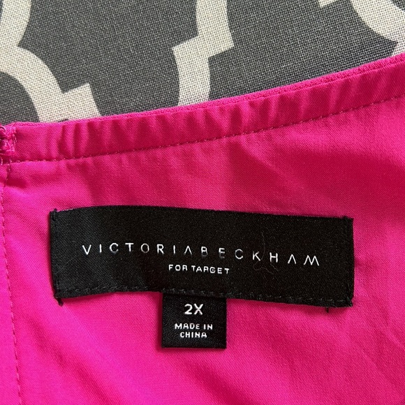 Victoria Beckham For Target Fuchsia Pink Dress sz2X - Picture 12 of 16